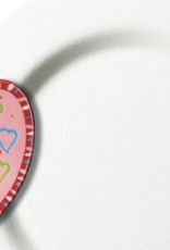 Big Entertaining Round Platter White Small Dot