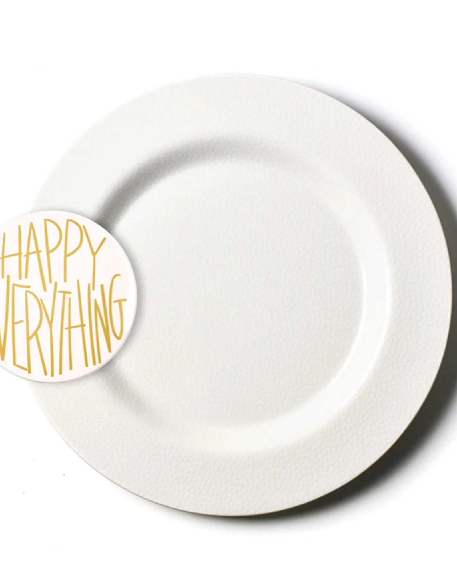 Big Entertaining Round Platter White Small Dot