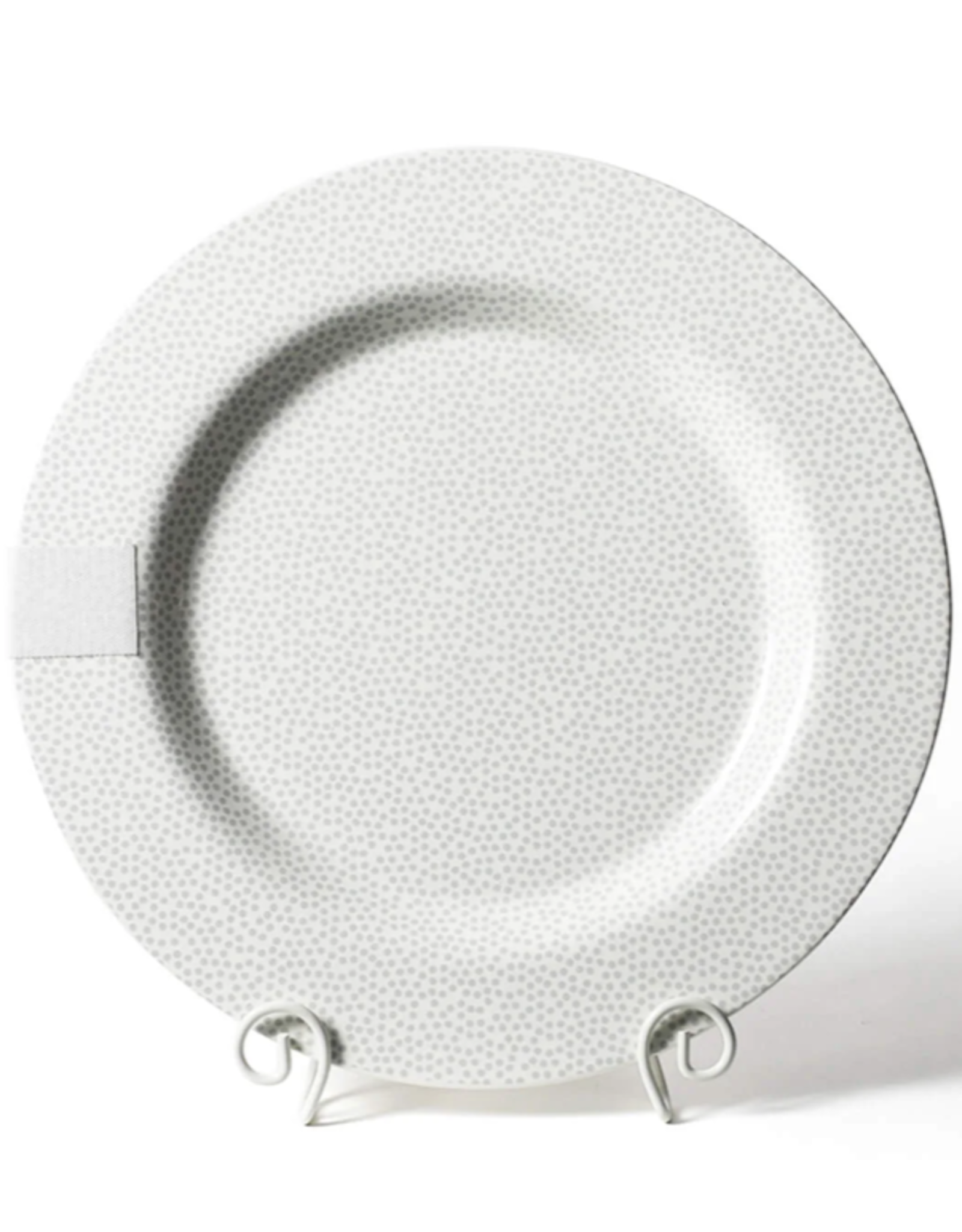 Big Entertaining Round Platter Stone Small Dot