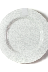 Big Entertaining Round Platter Stone Small Dot