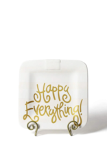 Happy Everything 9.25 Mini Platter White Stripe