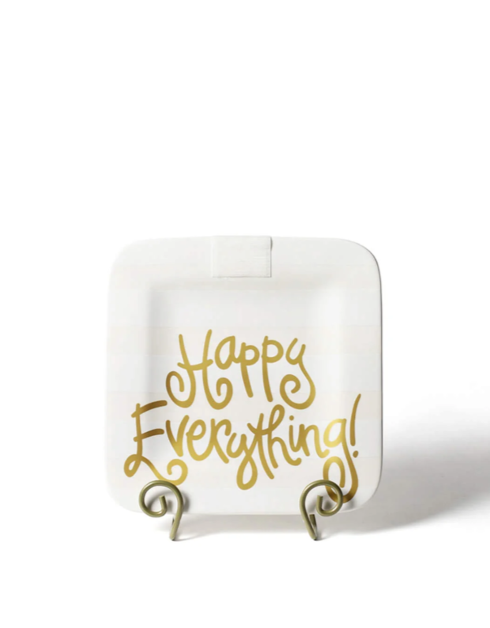 Happy Everything 9.25 Mini Platter White Stripe