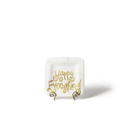 Happy Everything 9.25 Mini Platter White Stripe