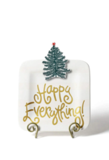 Happy Everything 9.25 Mini Platter White Stripe