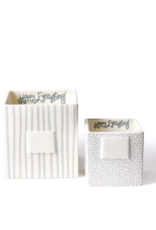Mini Nesting Cube Medium Stone Stripe