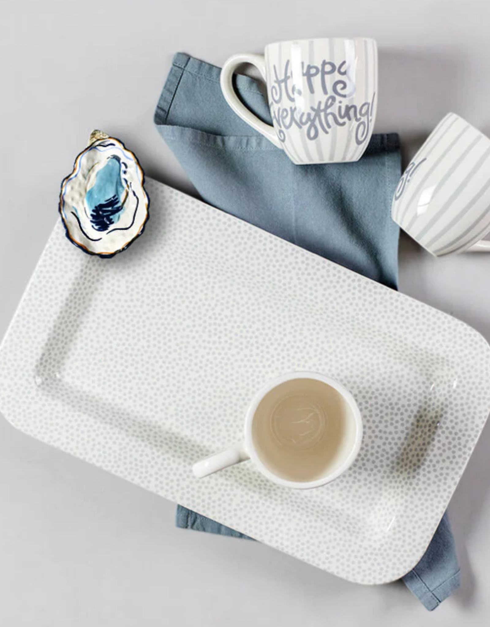 Mini Entertaining Platter Stone Small Dot