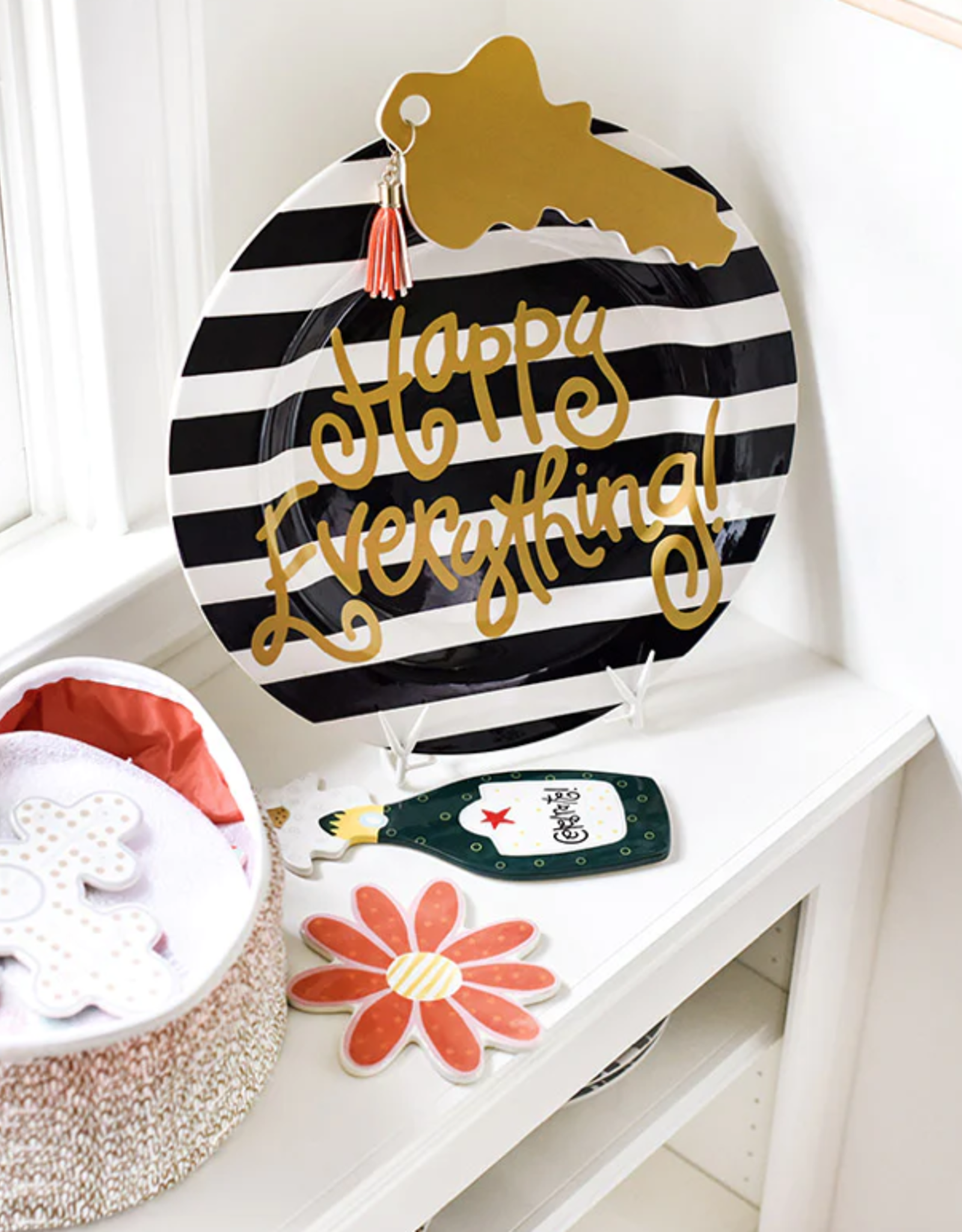 Happy Everything Big Attachment Bag Gold