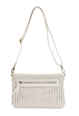Emery Faux Cane Crossbody White