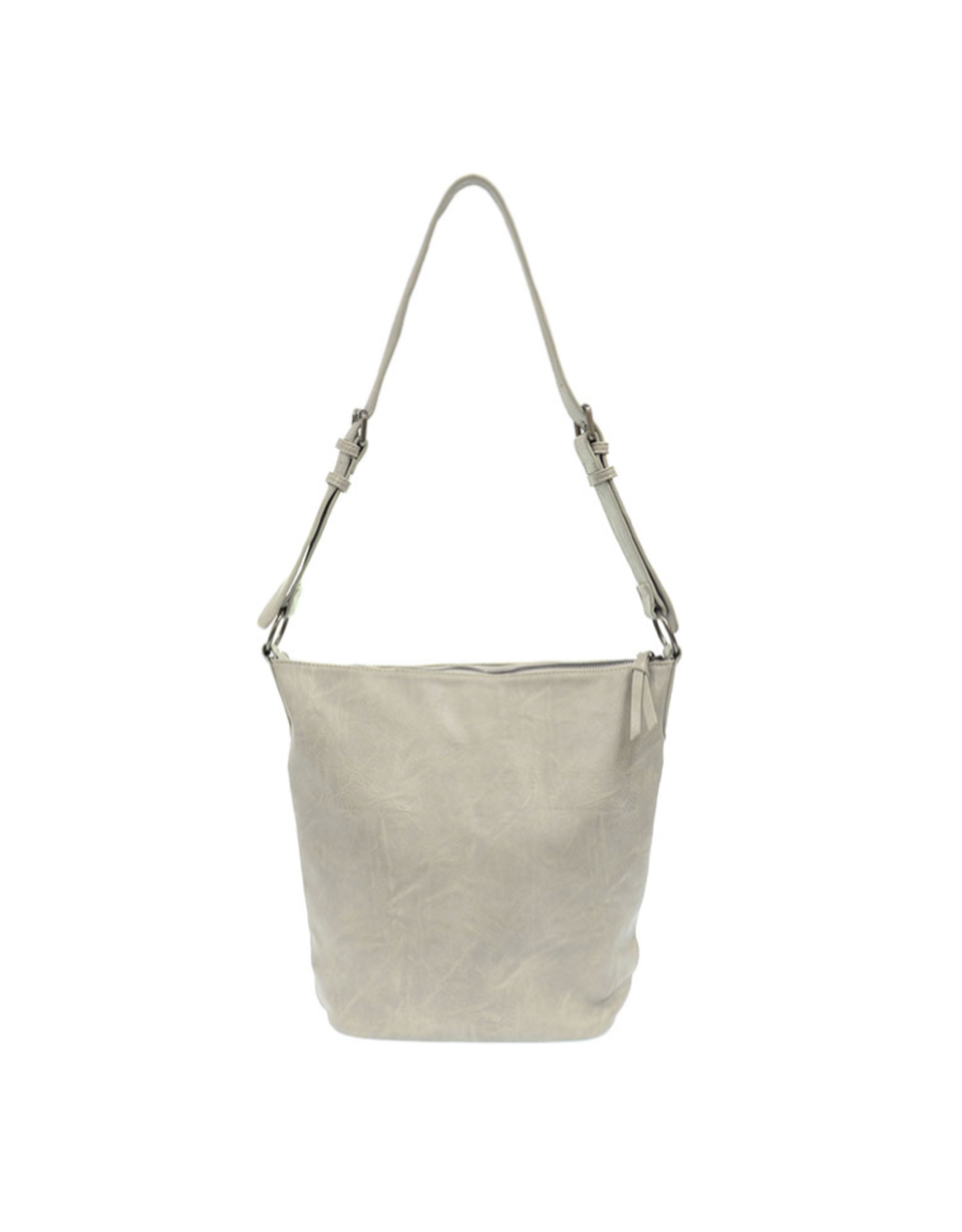 Nori Crossbody Bucket Bag Convertible Tote Soft Grey