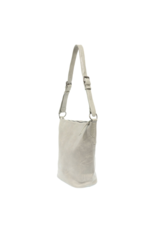 Nori Crossbody Bucket Bag Convertible Tote Soft Grey