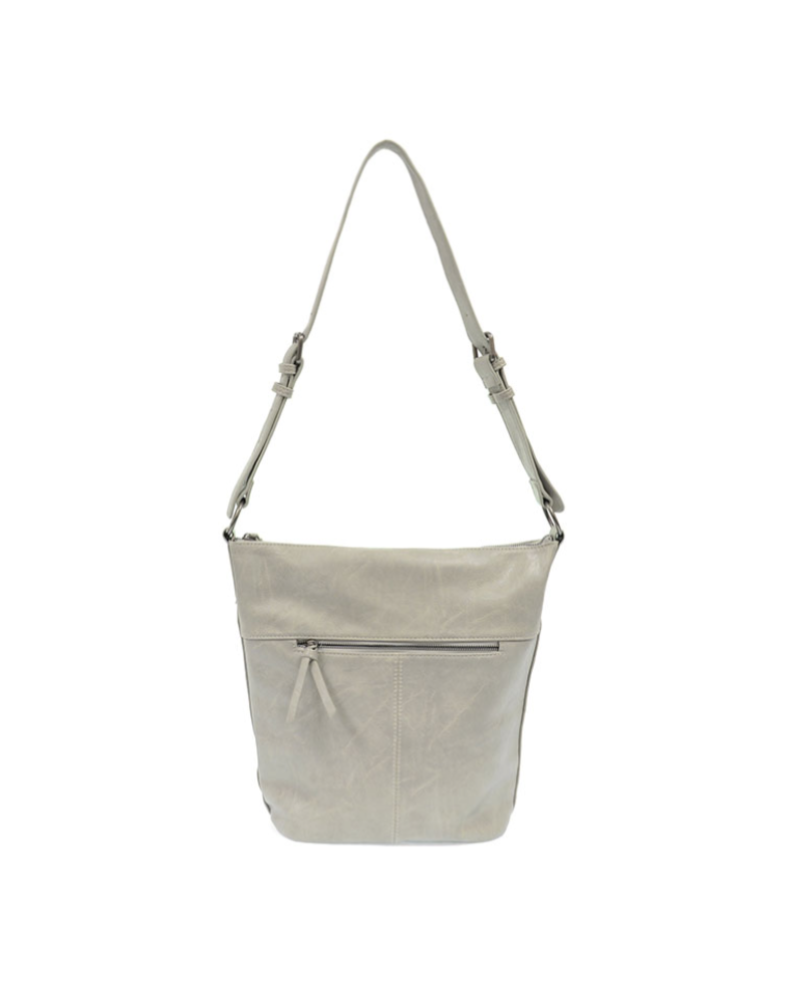 Nori Crossbody Bucket Bag Convertible Tote Soft Grey