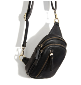 Kali Woven Slouchy Hobo Black - Monograms Plus Cullman