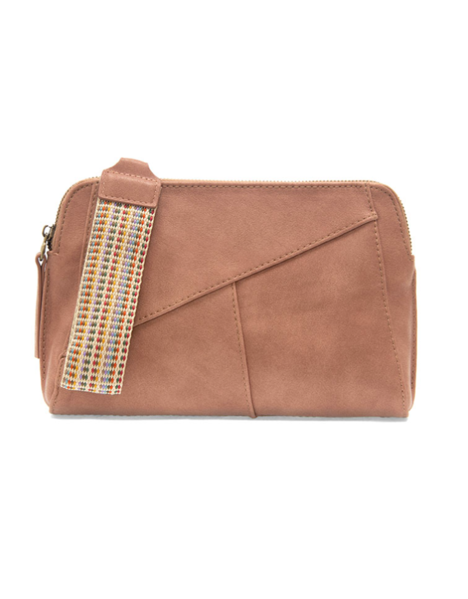 Gigi Crossbody w/Woven Wrist Strap Dusty Mauve