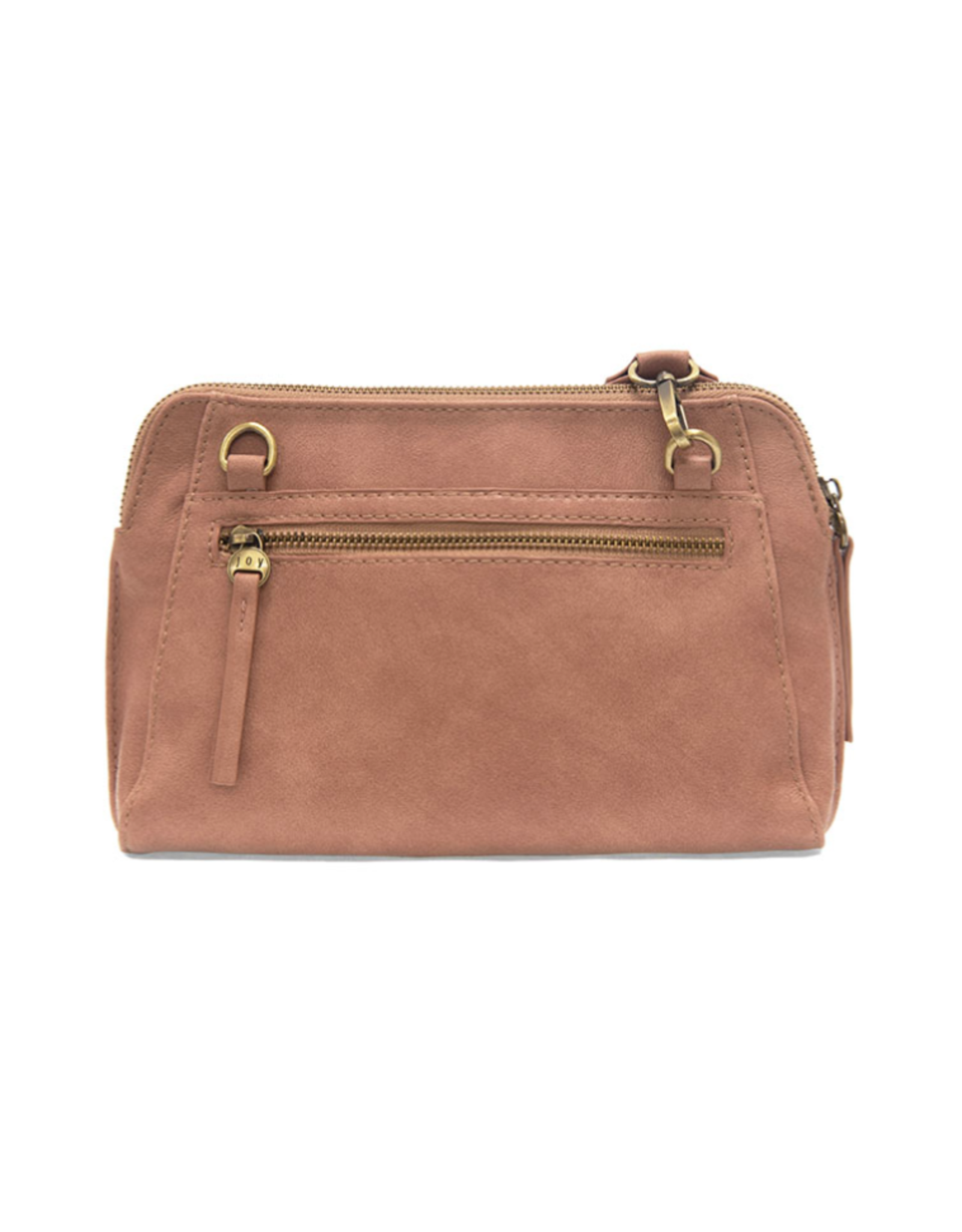 Gigi Crossbody w/Woven Wrist Strap Dusty Mauve