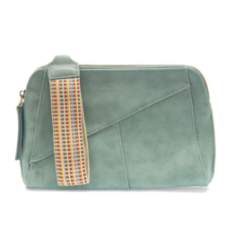 Gigi Crossbody w/Woven Wrist Strap Light Aqua