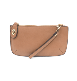 Crossbody Wristlet Clutch Camel