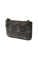 Crossbody Wristlet Grey Python