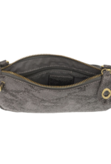 Crossbody Wristlet Grey Python