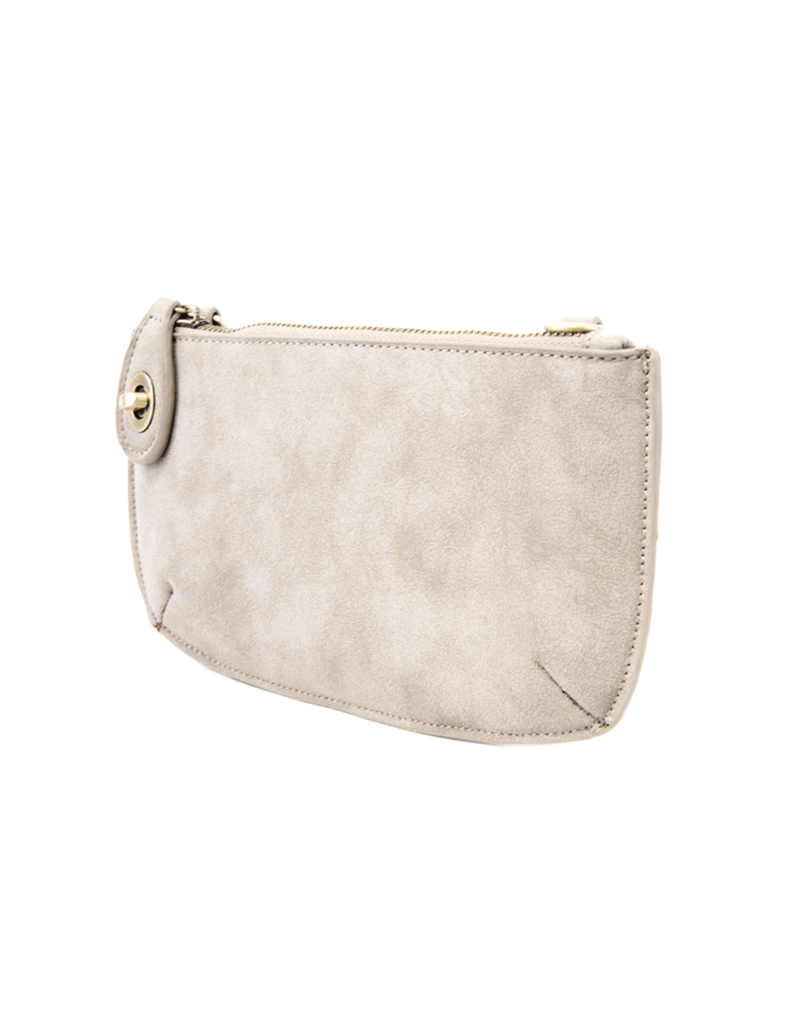 Lux Crossbody Wristlet Clutch-Grey