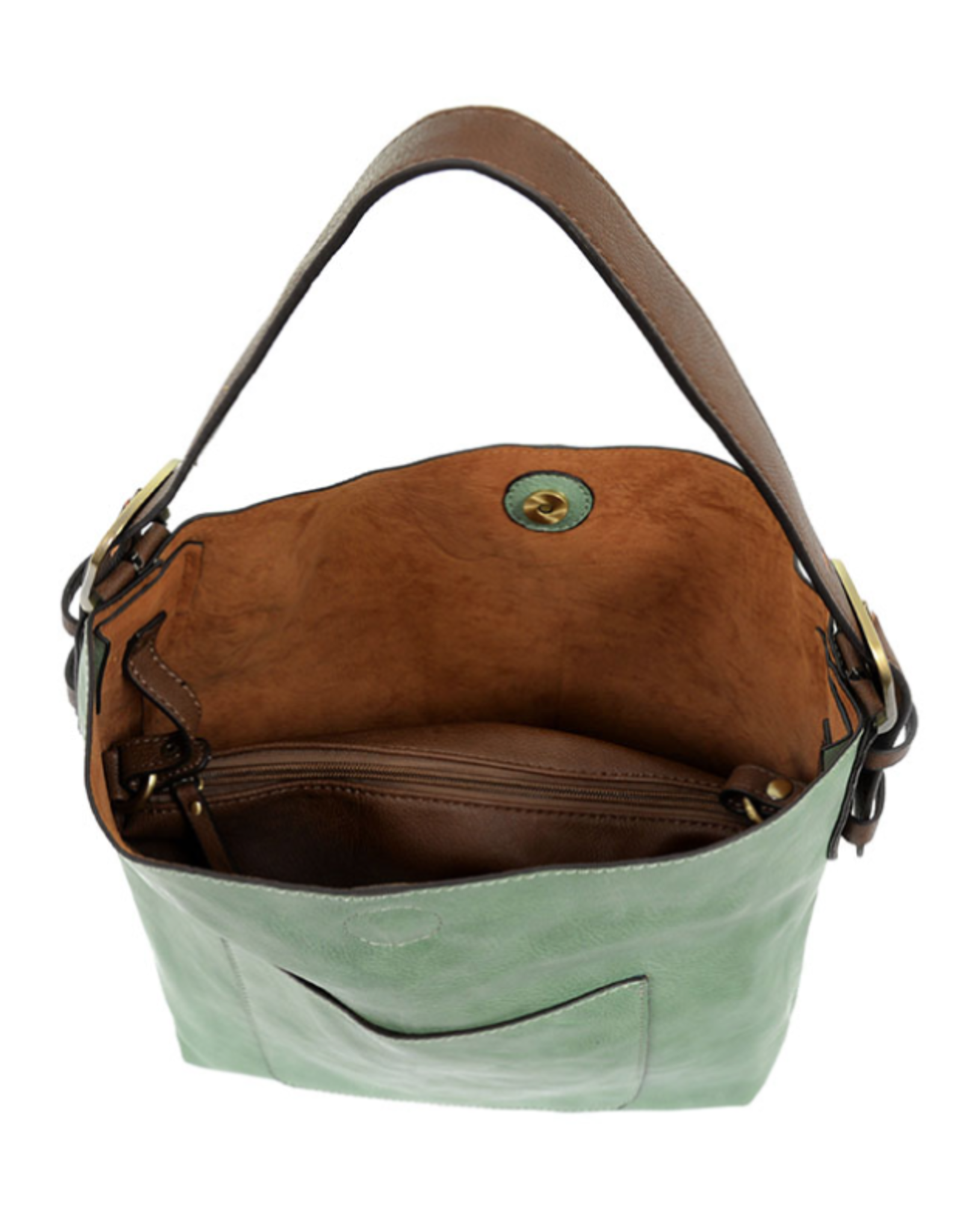 Handbag Hobo Bermuda Green/Coffee Handle