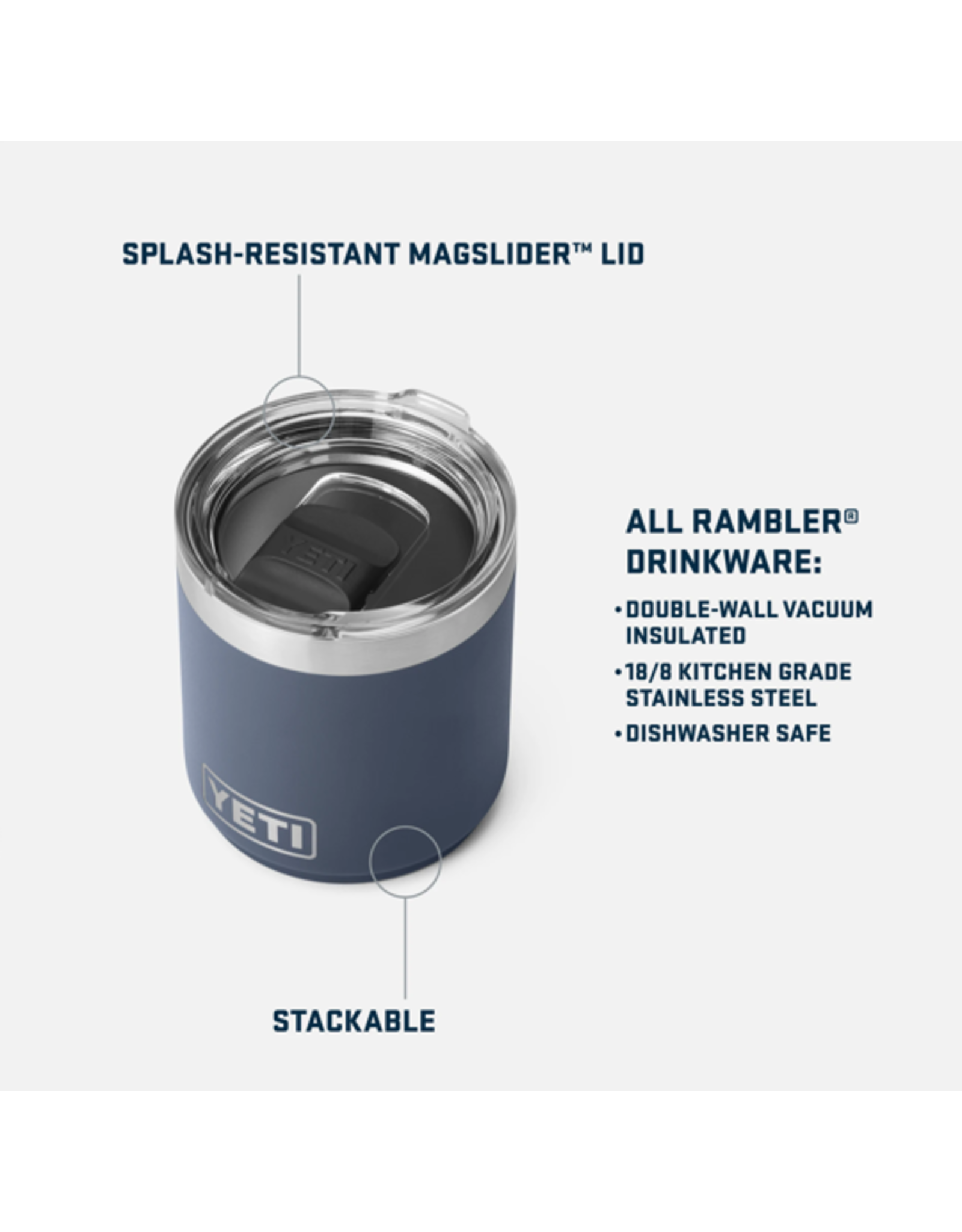 YETI Rambler Stackable Lowball 2.0