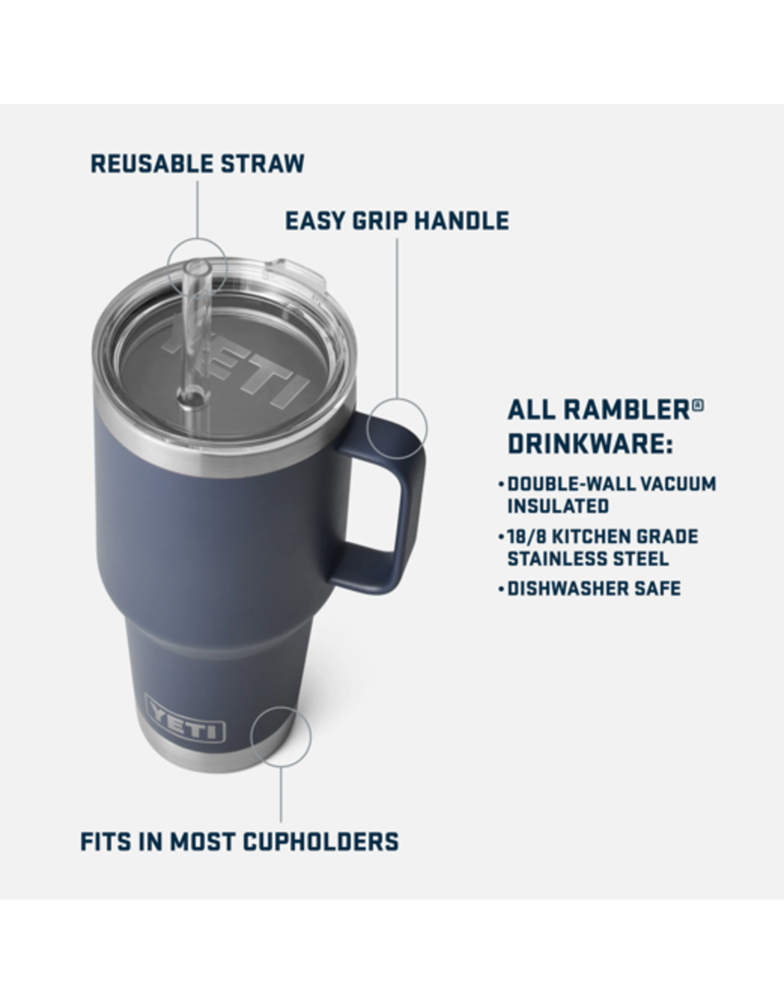 Rambler 35oz Straw Mug High Desert Clay - Monograms Plus Cullman
