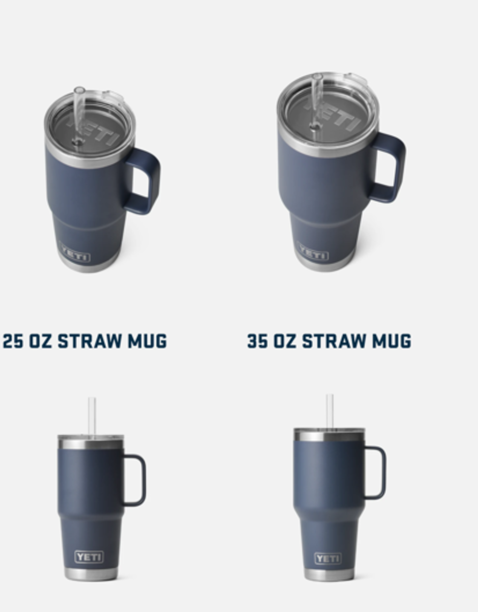 Rambler 25oz Straw Mug Navy
