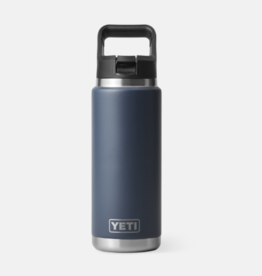Rambler 26oz Straw Bottle Navy