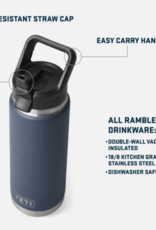 Rambler 26oz Straw Bottle Navy