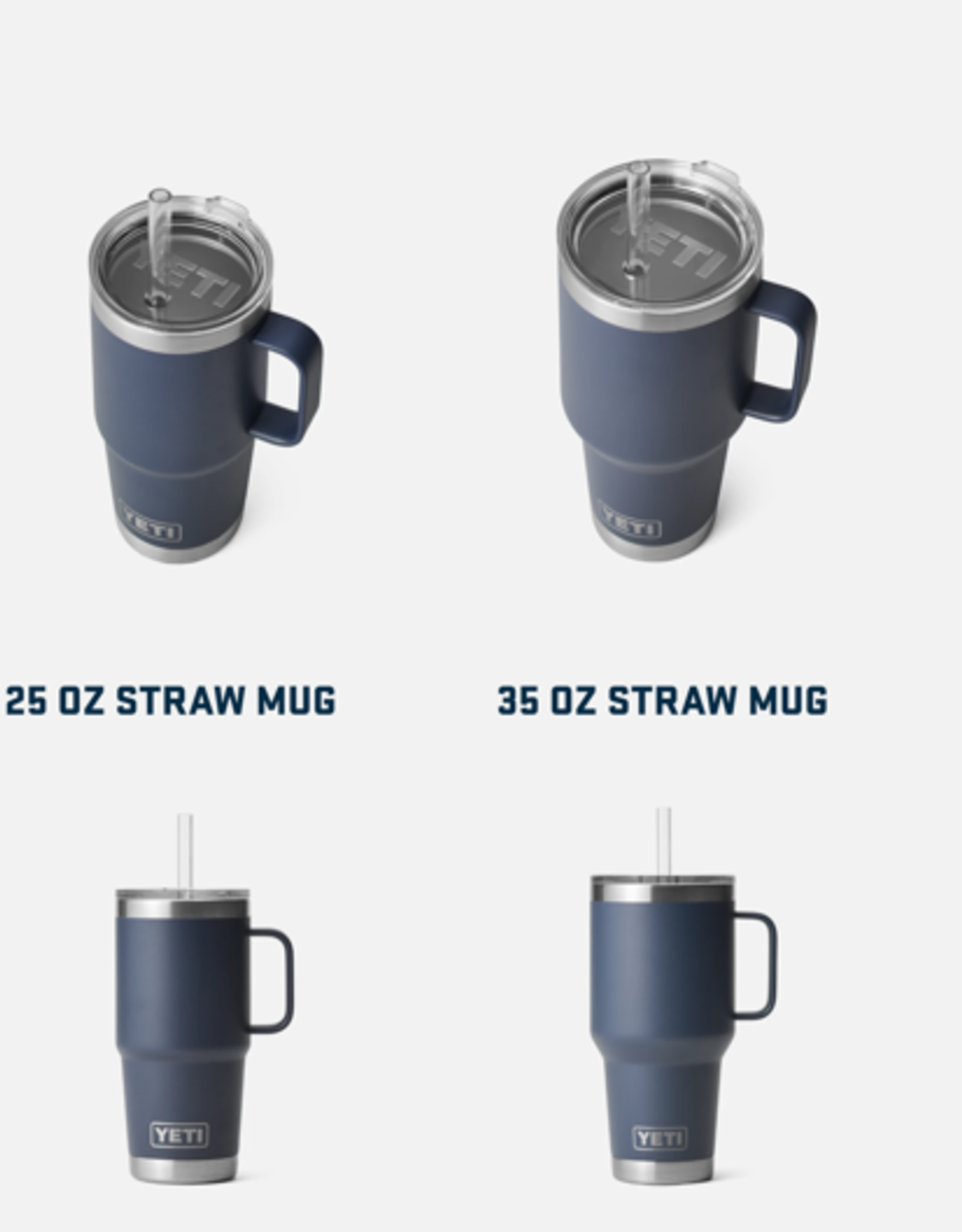 Rambler 35oz Straw Mug White