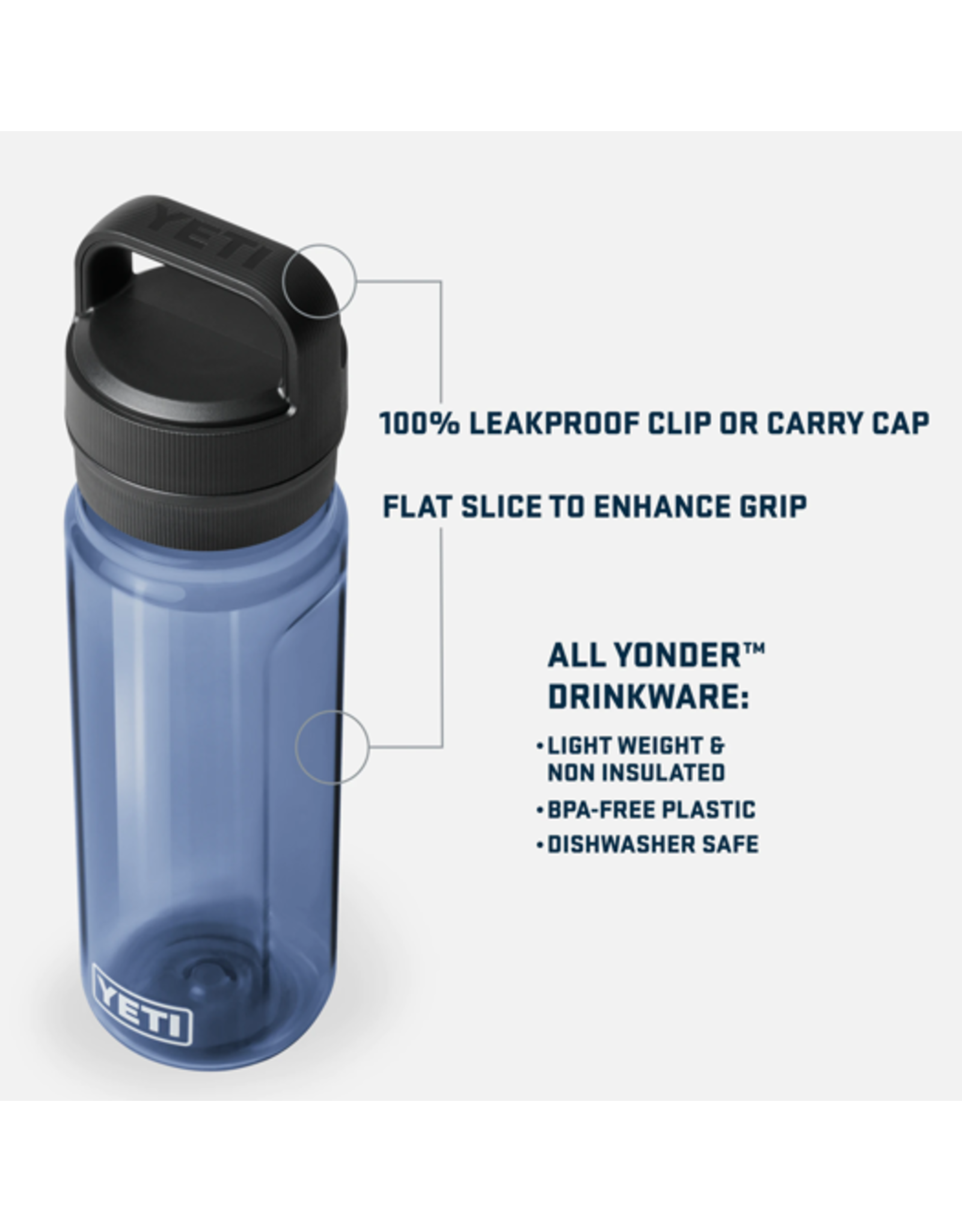 Yonder .75L Water Bottle Clear