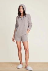 CozyChic Ultra Lite Ribbed Henley Hoodie Beach Rock