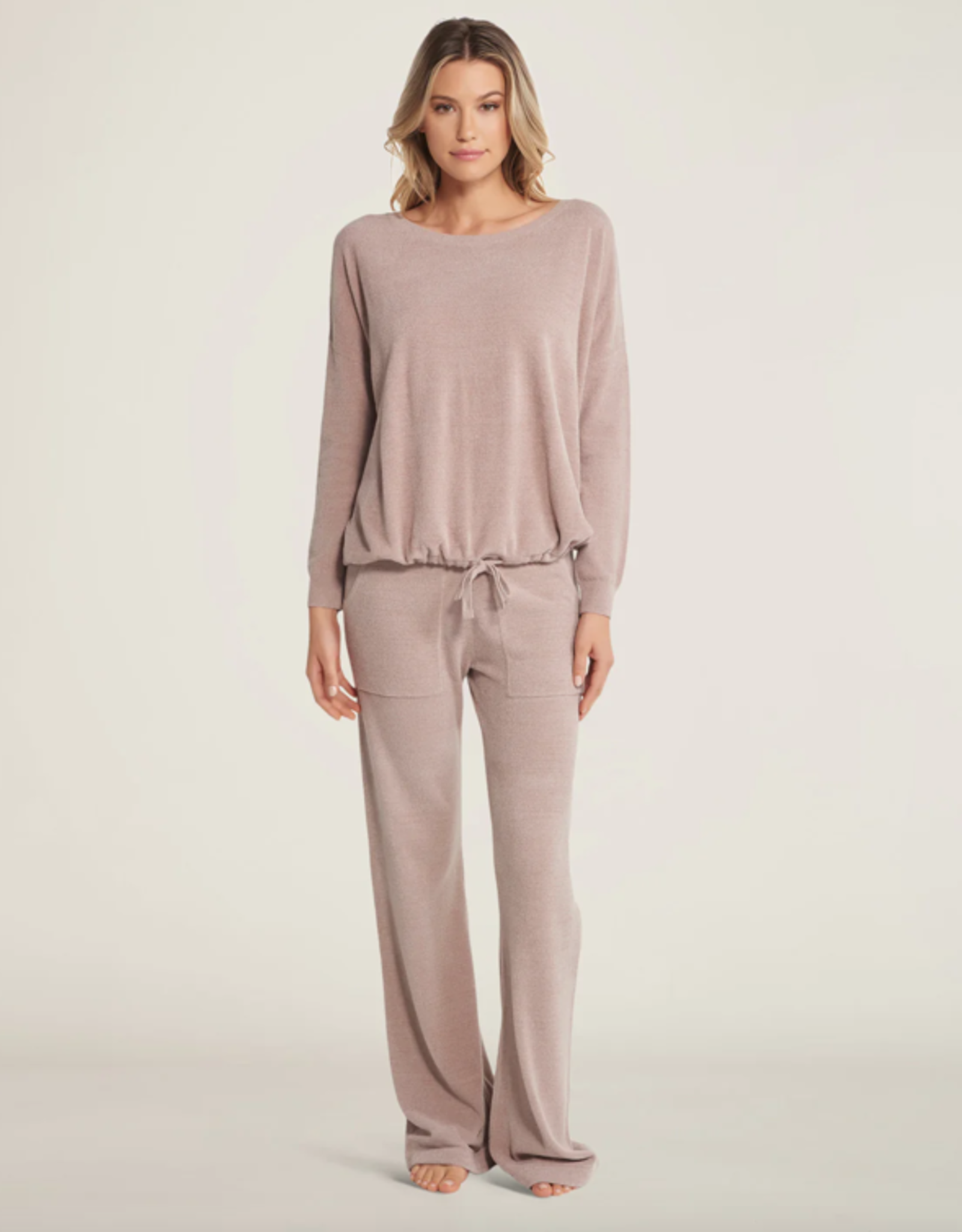Cozychic Ultra Lite Slouchy Pullover Faded Rose