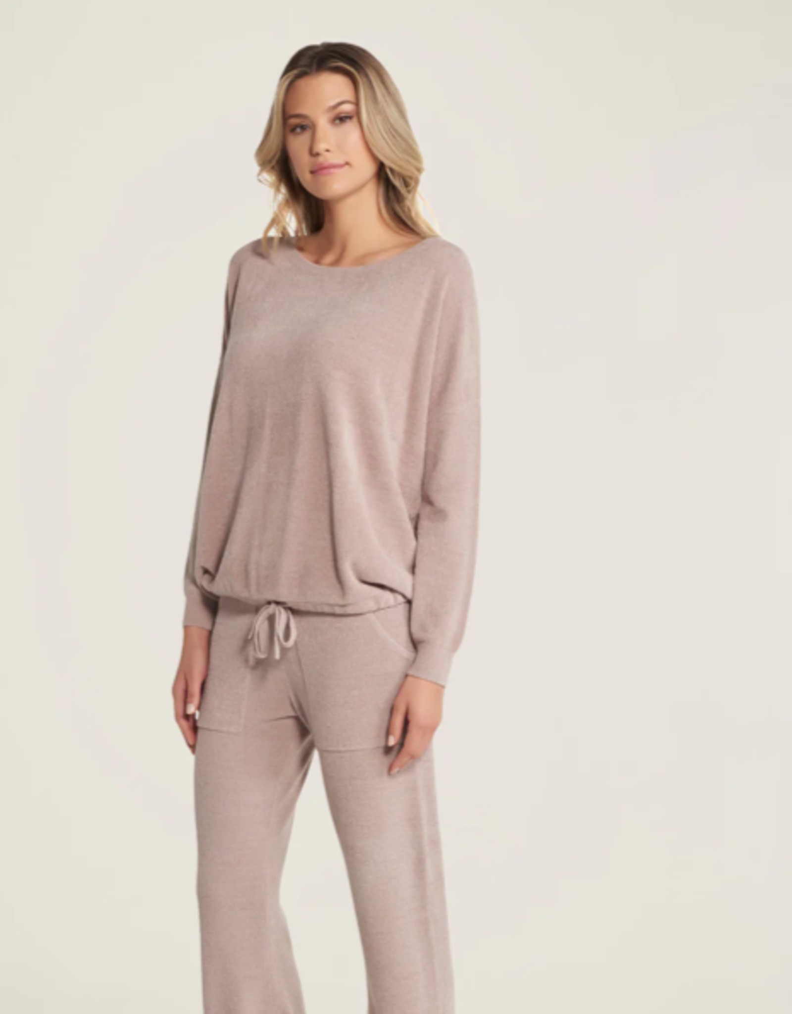 Cozychic Ultra Lite Slouchy Pullover Faded Rose