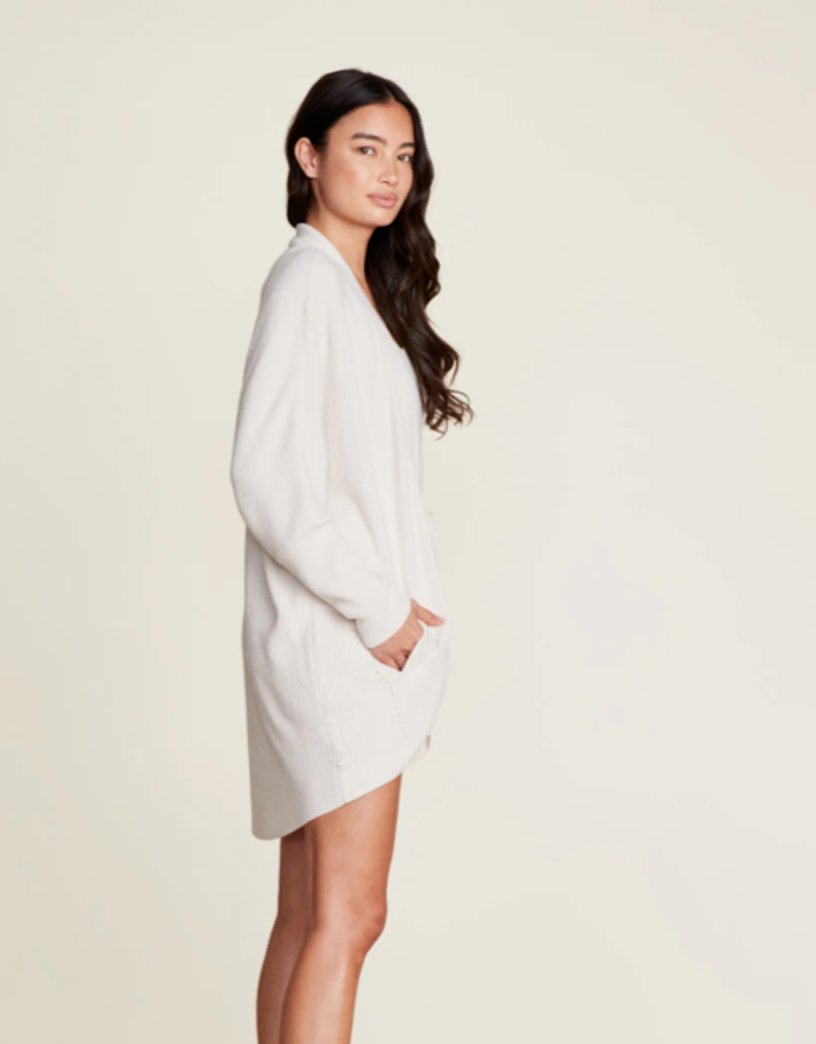 CozyChic Ultra Lite Cocoon Long Cardi Sand Dune
