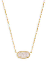 Necklace Elisa Gold Iridsnt Drusy