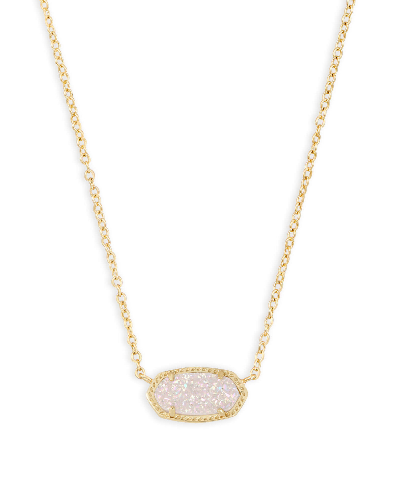 Necklace Elisa Gold Iridsnt Drusy