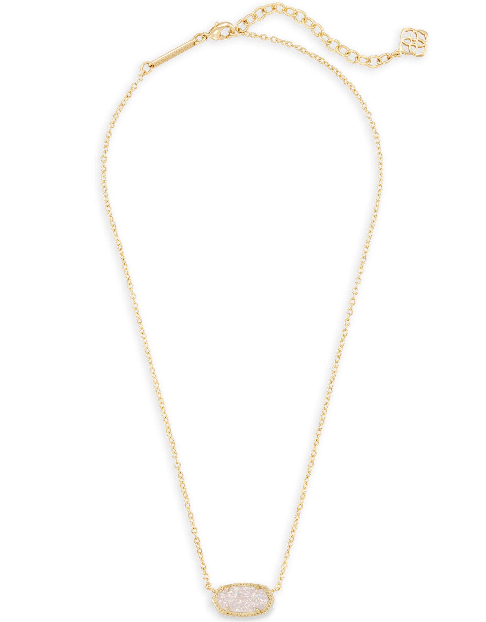 Necklace Elisa Gold Iridsnt Drusy