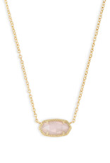 Necklace Elisa Gold Rose Quartz