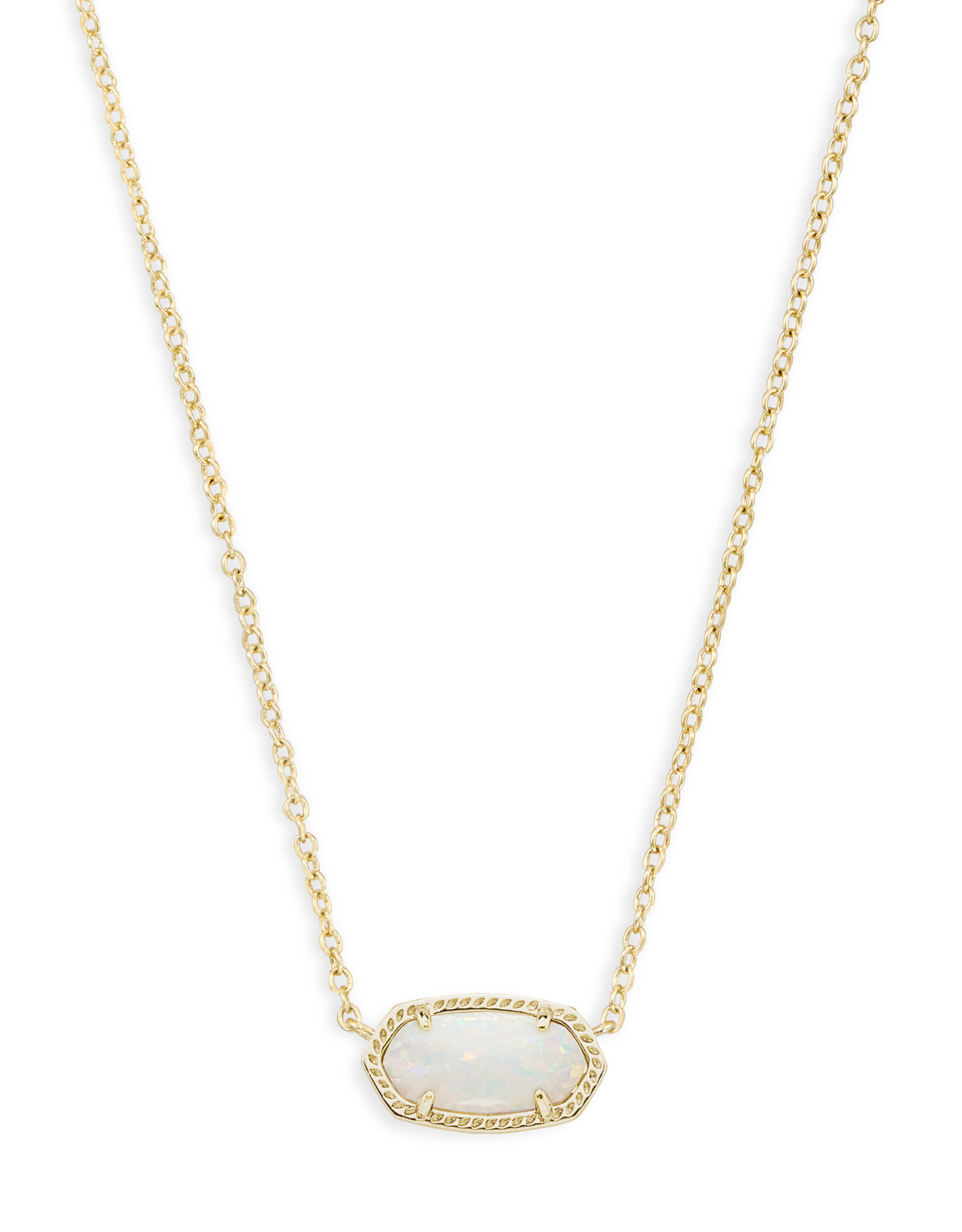 Necklace Elisa Gold White Opal