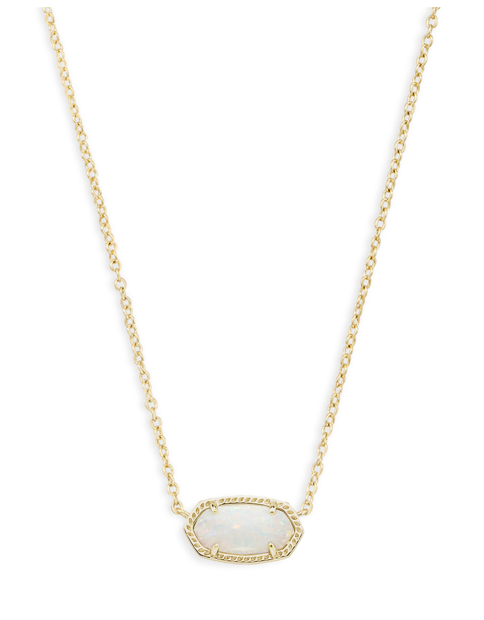 Necklace Elisa Gold White Opal