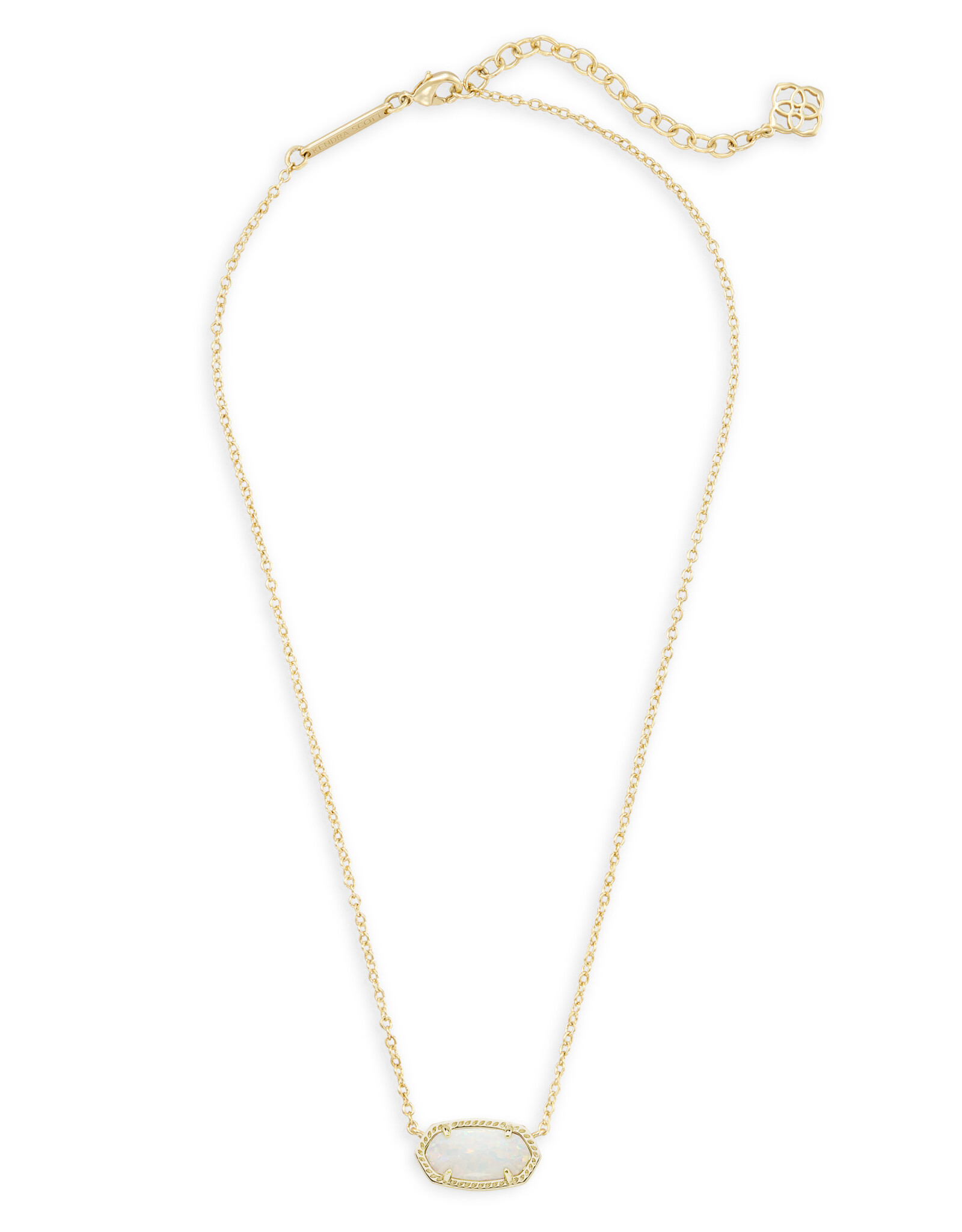 Necklace Elisa Gold White Opal