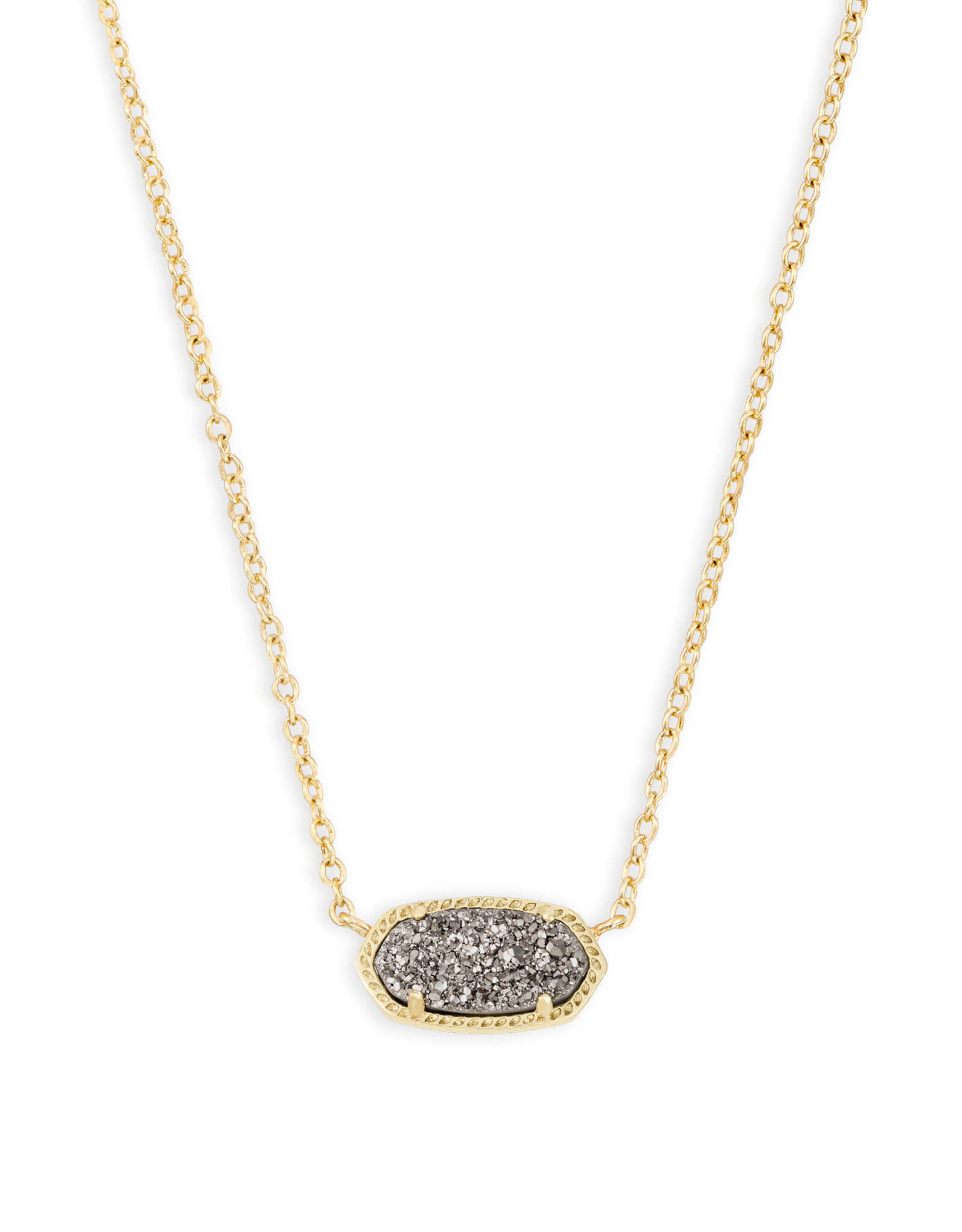 Necklace Elisa Gold Platinum Drusy