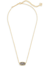 Necklace Elisa Gold Platinum Drusy