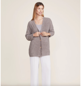 CozyChic Cable Button Cardi Beach Rock