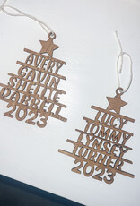 Personalized Christmas Tree Name Ornament