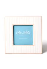 Frame Pinstripe Square Pink