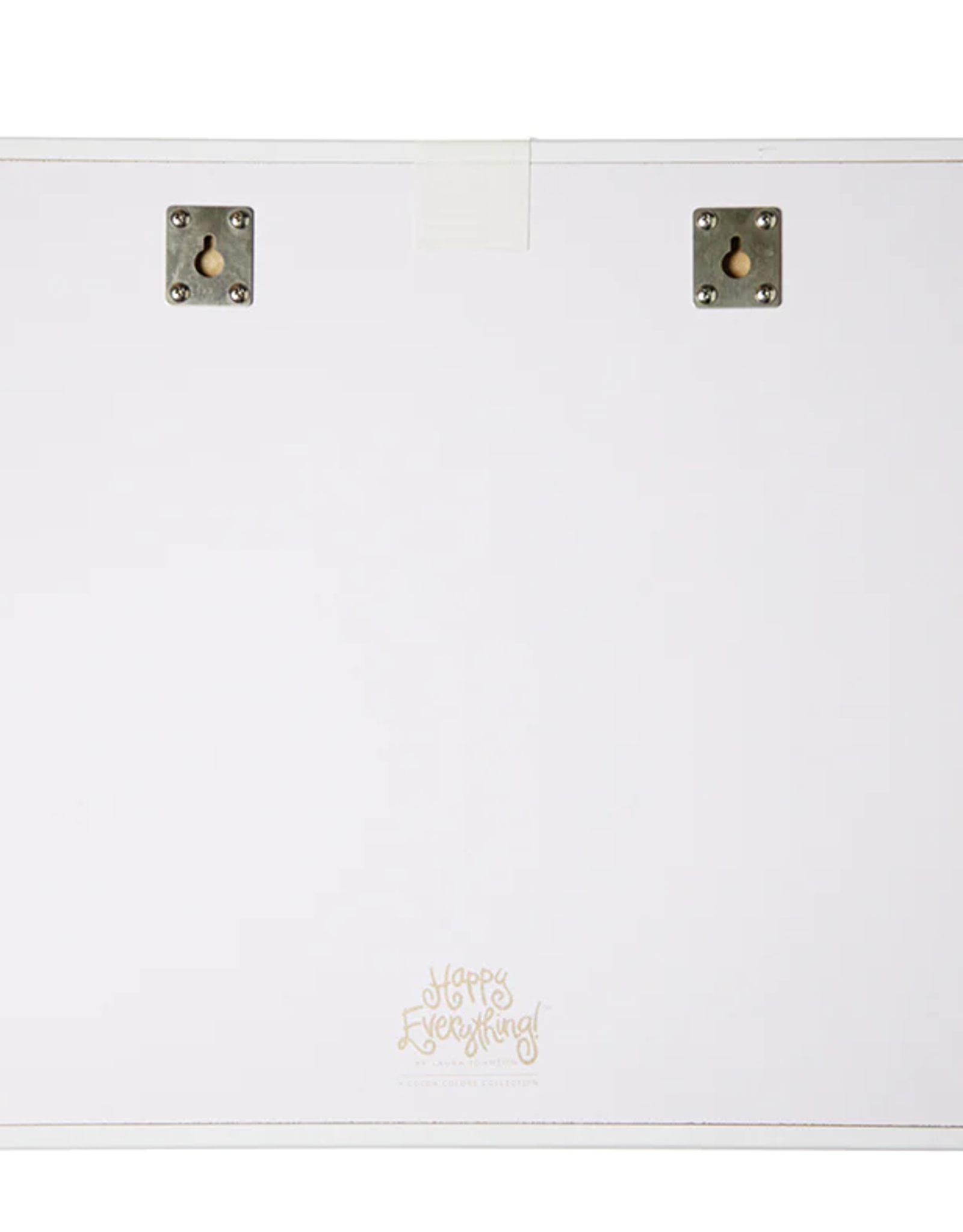 Magnetic Dry Erase Wall Calendar w/Gold Frame Attachment & Month Inserts