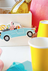 Mini Nesting Cube Medium White SM Dot