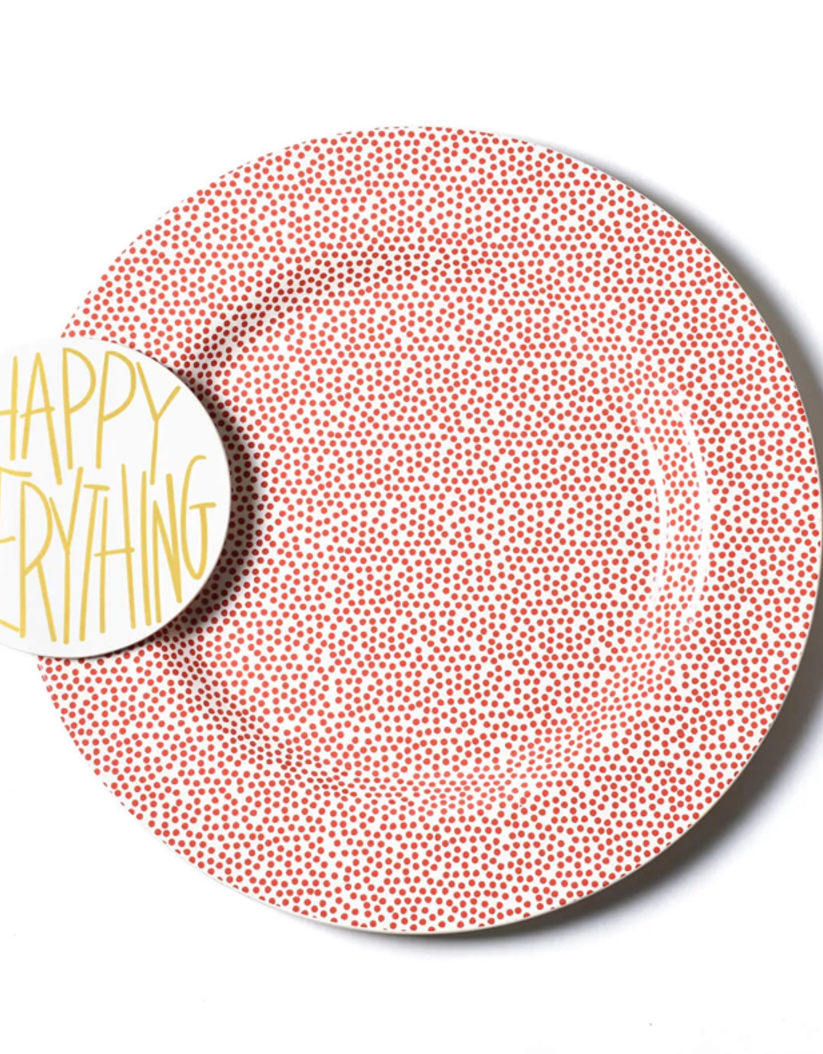 Big Entertaining Platter Small Dot Red
